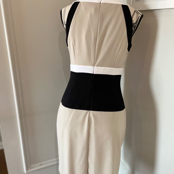Calvin Klein Colour Block Sheath Dress sz 4 - Picture 5 of 7